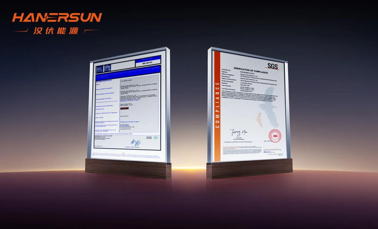 “质”胜欧洲 | 汉伏能源 261kWh 液冷储能系统通过 SGS 权威性能认证